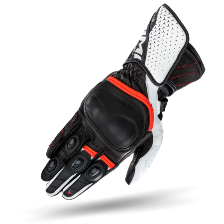 Rękawice motocyklowe Shima ST-3 biały/czerwony