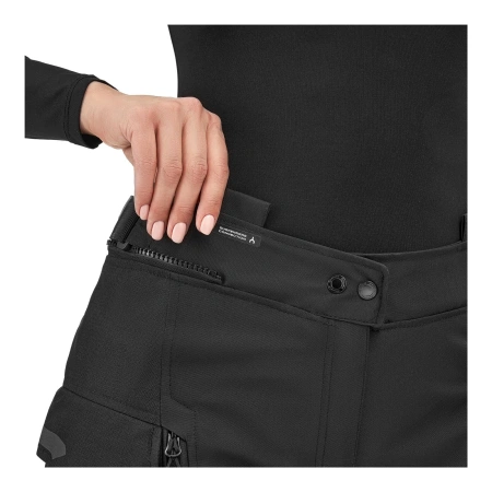 Spodnie motocyklowe damskie SHIMA DUNE LADY SHORT BLACK czarny