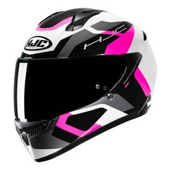 Kask motocyklowy integralny HJC C10 Tins biały/różowy