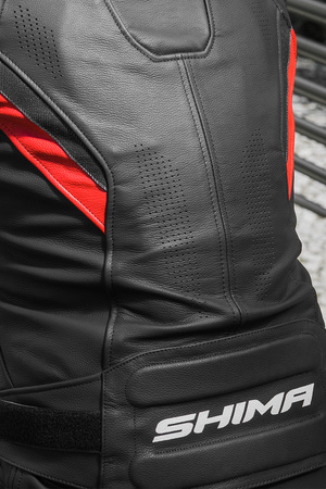 Kurtka motocyklowa skórzane Shima CHASE czerwony