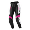 Spodnie motocyklowe skórzane damskie SHIMA MIURA 2.0 PINK FLUO czarny różowy