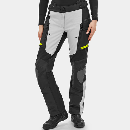 Spodnie motocyklowe damskie SHIMA DUNE LADY FLUO czarny szary żółty fluo