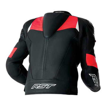 Kurtka motocyklowa skórzana RST TRACTECH EVO D3O BLACK/FLUO RED czarny czerwony fluo