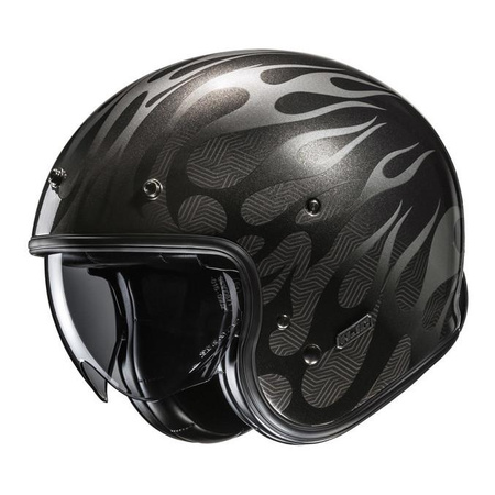 Kask otwarty HJC V31 FIRO BLACK czarny