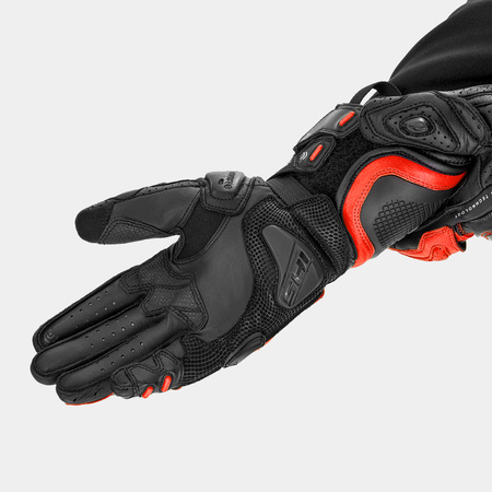 Rękawice motocyklowe SHIMA RS-3 RED FLUO czarny czerwony fluo