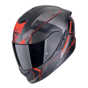 Kask motocyklowy SCORPION EXO-1400 EVO II AIR INTENSIO BLACK/RED czarny czerwony