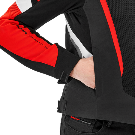 Kurtka motocyklowa tekstylna miejska Shima MESH PRO 2.0 czerwony