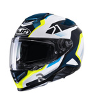 Kask motocyklowy integralny HJC RPHA 71 Hapel niebieski/żółty