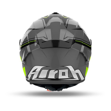 Kask motocyklowy AIROH SPARK 2 DART YELLOW GLOSS żółty fluo szary czarny