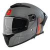 Kask motocyklowy MT THUNDER 4 SV MIL MATT GREY szary czerwony