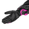 Rękawice motocyklowe damskie SHIMA RS-3 LADY PINK czarny różowy