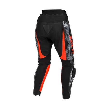 Spodnie motocyklowe SECA SRS II FLUO RED czerwony fluo czarny szary