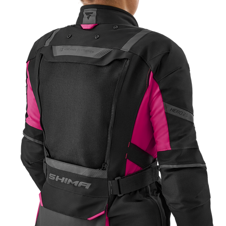 Damska kurtka motocyklowa tekstylna Shima HERO 2.0 różowy