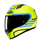 Kask motocyklowy integralny HJC C10 Lito żółty/niebieski