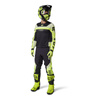 spodnie motocyklowe cross offroad FOX Flexair Efekt Fluo żółty