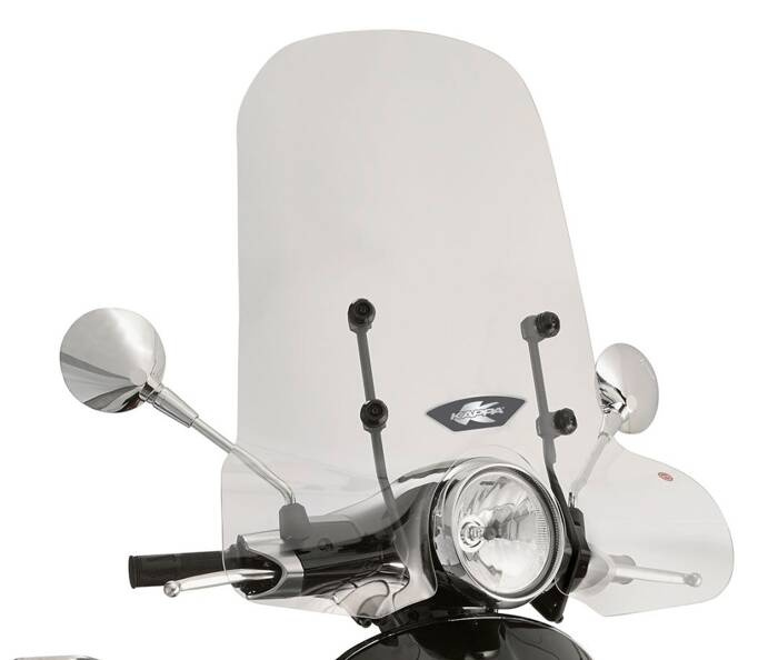 KAPPA SZYBA PIAGGIO Vespa Primavera 50-125-150 (14-19), Vespa Sprint 50-125-150 (14-19) 50 X 69 PRZEZROCZYSTA - POTRZEBNE MOCOWANIE A5608AK