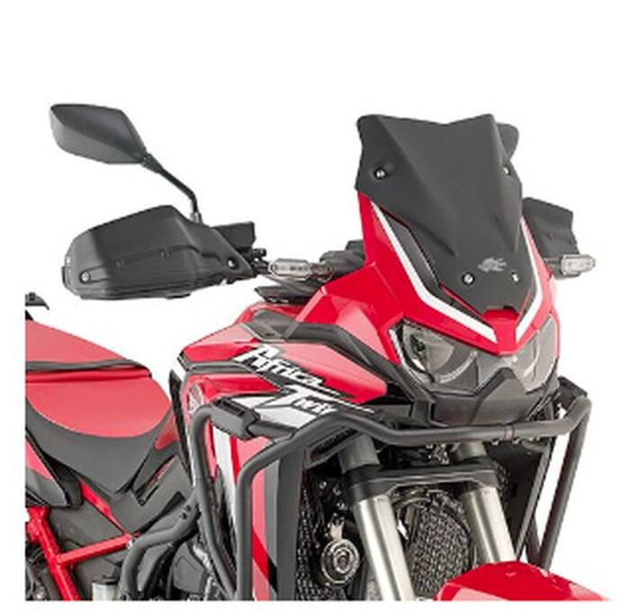 KAPPA SZYBA HONDA CRF 1100L Africa Twin (20) 31 x 31 CM, NISKA, CZARNY MATT