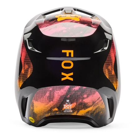 Kask cross FOX V1 KAIROS TANGERINE czarny pomarańczowy