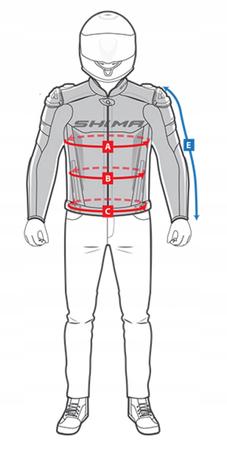 Kurtka motocyklowa skórzana Shima BANDIT fluo