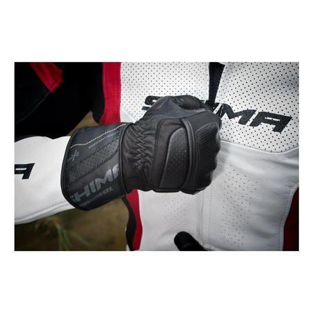 Rękawice motocyklowe miejskie/turystyczne Shima STX czarny