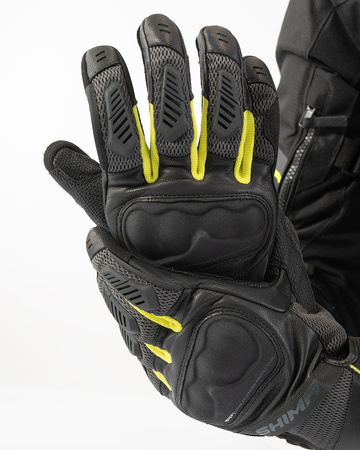 Rękawice motocyklowe miejskieShima HERO GLV fluo