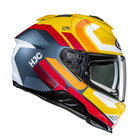 Kask motocyklowy HJC I71 Viz żółty/czerwony