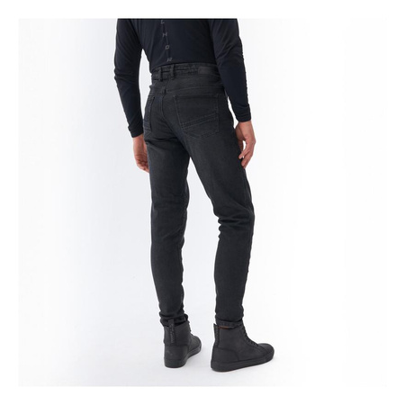 Jeansy motocyklowe Rebelhorn NOMAD Tapered Fit czarne vintage