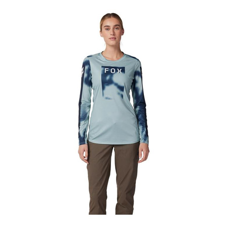 Koszulka na rower damska FOX LADY RANGER Z DŁUGIM RĘKAWEM TAUNT GUNMETAL szary