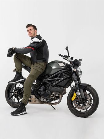 Kurtka motocyklowa sportowa/miejska skórzana Shima BANDIT czerwony