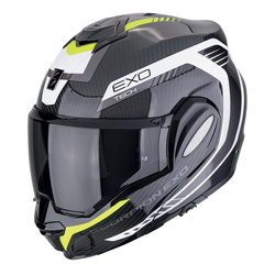 Kask motocyklowy SCORPION EXO-TECH EVO CARBON COSY BLACK/NEON YELLOW czarny żółty fluo