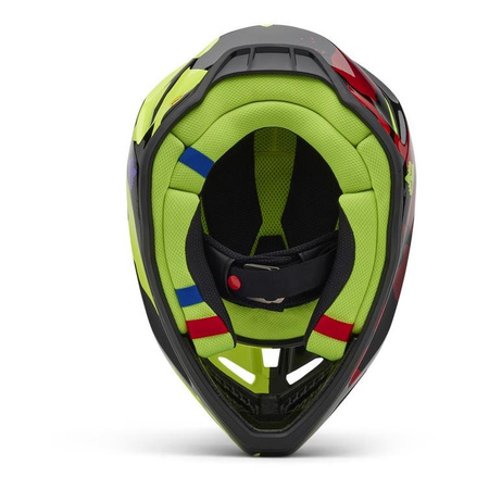 Kask motocyklowy FOX V3 Throttle Fluorescent Yellow