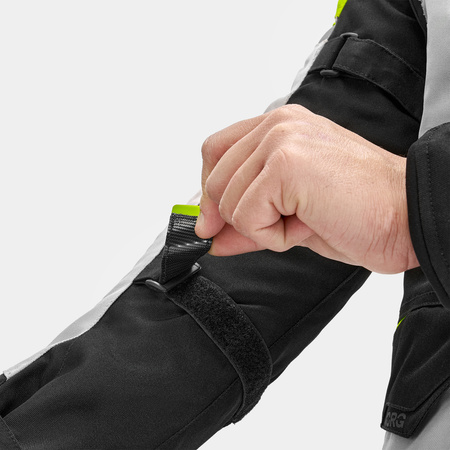 Kurtka motocyklowa VORG CUMULUS FLUO czarny szary żółty fluo