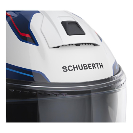 Kask motocyklowy SCHUBERTH C5 ECE OMEGA WHITE niebieski biały czerwony czarny