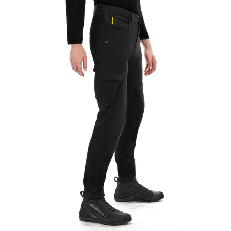 Spodnie jeansowe motocyklowe VORG REVO BLACK czarny