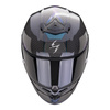 Kask motocyklowy SCORPION EXO-R1 EVO CARBON AIR RALLY BLACK/CHAMELEON czarny fioletowy