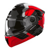 Kask motocyklowy AIROH SPECKTRE GROOVE RED GLOSS czerwony szary czarny