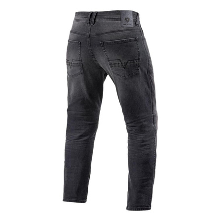 Spodnie jeansowe motocyklowe REVIT DETROIT 2 MEDIUM GREY USED szary