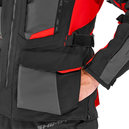 Kurtka motocyklowa tekstylna miejska Shima HERO 2.0 czerwony