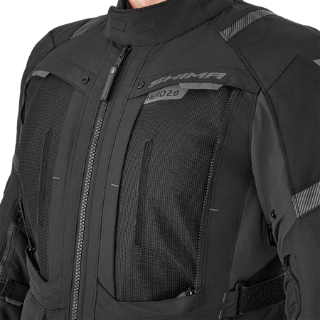 Kurtka motocyklowa tekstylna miejska Shima HERO 2.0 czarny