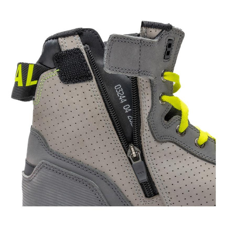 Buty motocyklowe trampki Rebelhorn VANDAL szary-czarny-żółty fluo