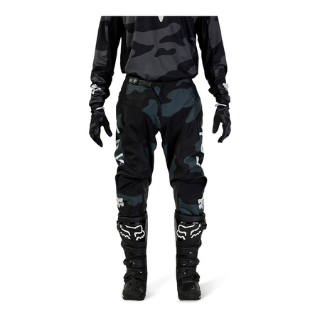 Spodnie motocyklowe FOX 180 BNKR Black Camo