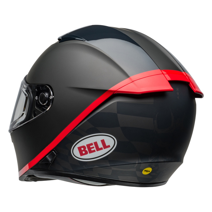 Kask motocyklowy BELL Lithium Mips Hrtlck czarny matowy/czarny połysk/czerwony