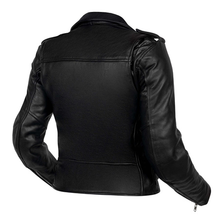 Damska kurtka motocyklowa skórzana ramoneska OZONE RAMONES czarna