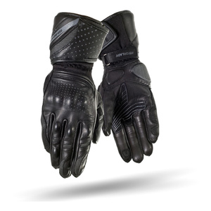 Damskie rękawice motocyklowe turystyczne skórzane Shima MONDE czarny