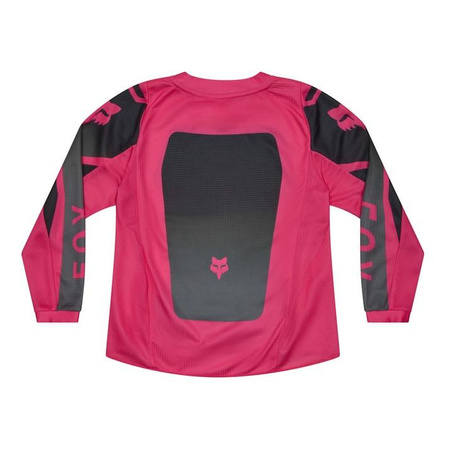 Bluza motocyklowa cross dziecięca FOX JUNIOR GIRLS 180 SHIELD BLACK/PINK czarny różowy