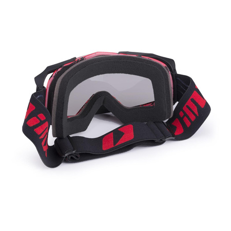 Gogle IMX Dust Graphic red/black matt - szyba dark smoke + clear (2 szyby w zestawie)