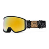 Gogle Snowboardowe IMX Peak Black Matt/Graphic Black - Szyba Podwójna Gold Irridium + Brown