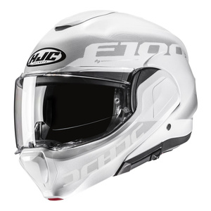 Kask motocyklowy HJC F100 Hetal biały