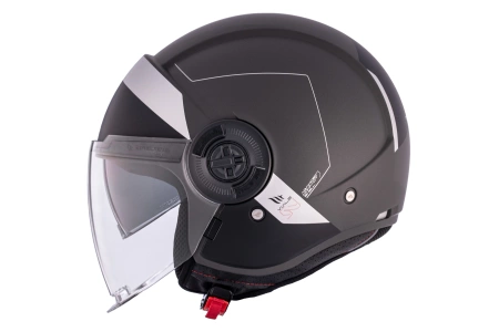 Kask motocyklowy MT VIALE SV S 68 UNIT MATT GREY szary czarny biały