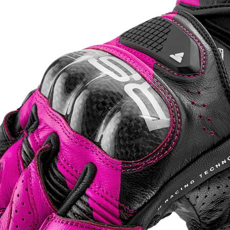 Rękawice motocyklowe damskie SHIMA RS-3 LADY PINK czarny różowy